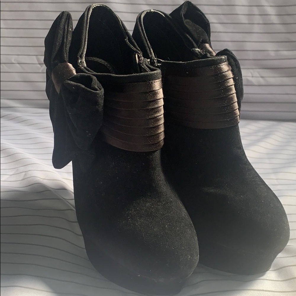 Bakers Womens Jisel Platform Boot Black Suede 7M - Picture 3 of 10